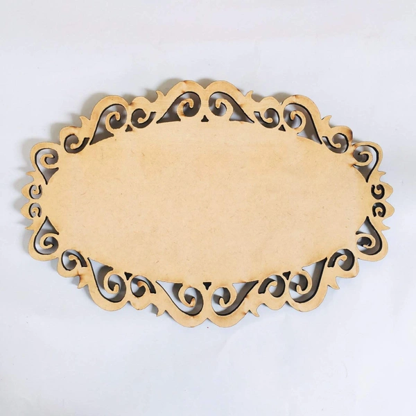Cutwork oval name plate
