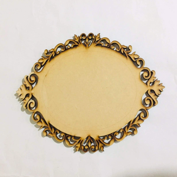 Cutwork oval name plate