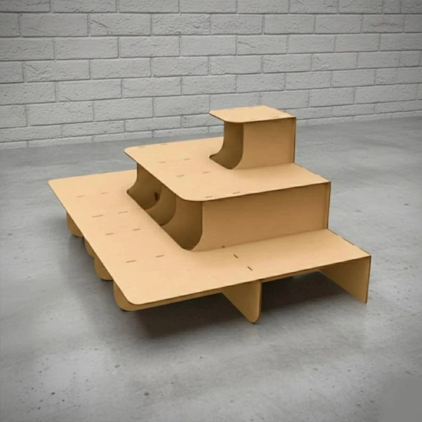 Tiered Display Stand Modern Counter Display Shelf for Stickers, Coasters & Small Products