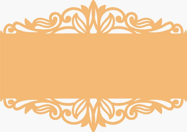 Floral border round name plate