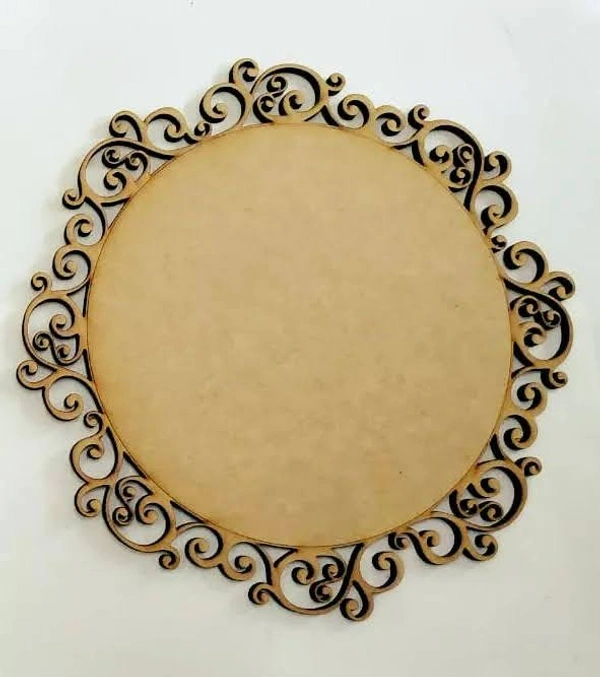 Floral border round name plate