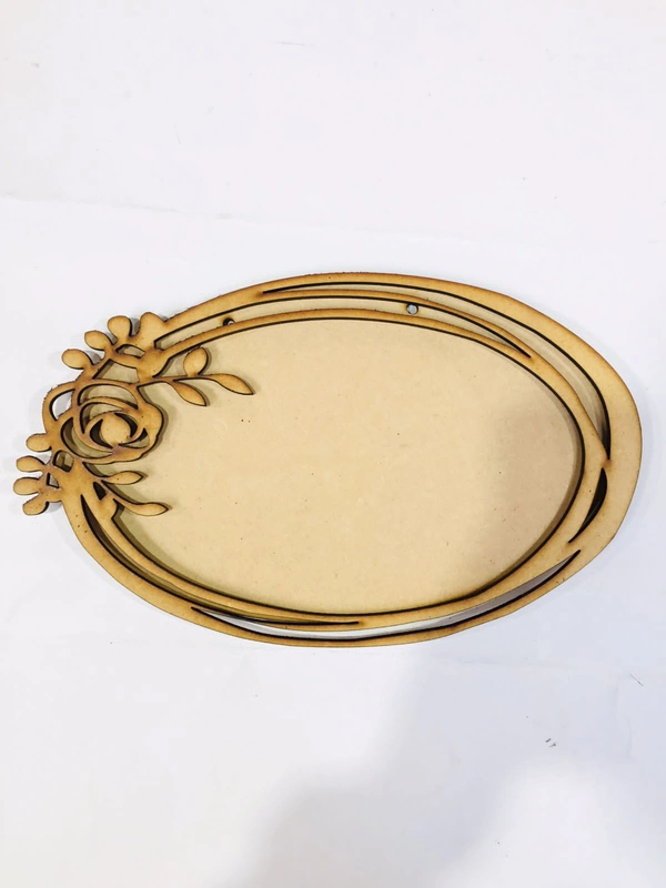 Floral Ring double layer name plate 4