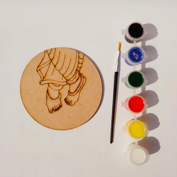 Krishna Feet - DIY Kit with tempera colours