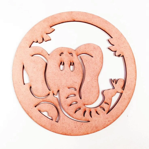 Laser Cut - Elephant