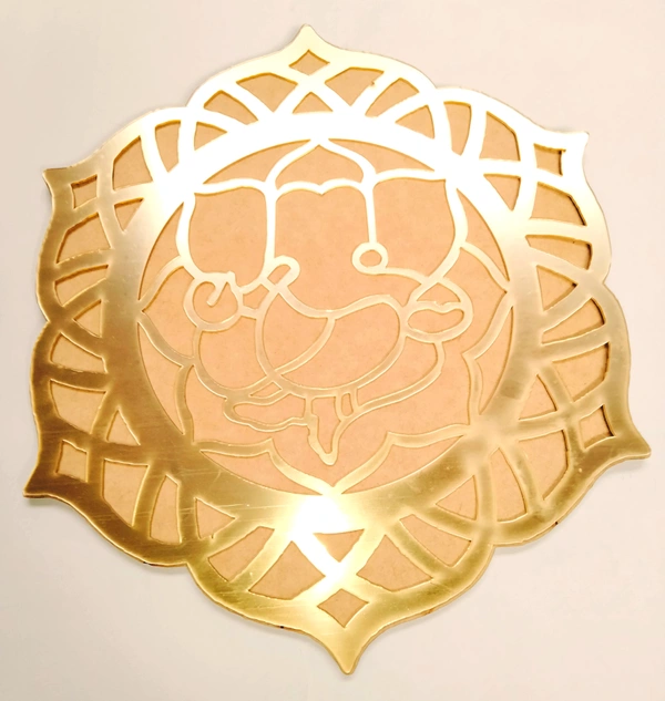 Mandala - Golden Acrylic Ganesha