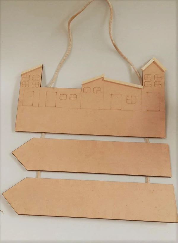 Mini houses Rope name plate - Only house