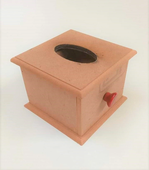 Mini Tissue Box With Drawer -2