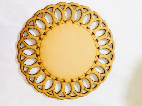 Moroccan Mirror style round name plate -1