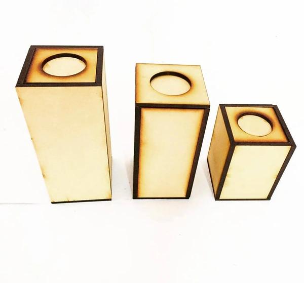 Pillar Candle holder - 3 pcs Set