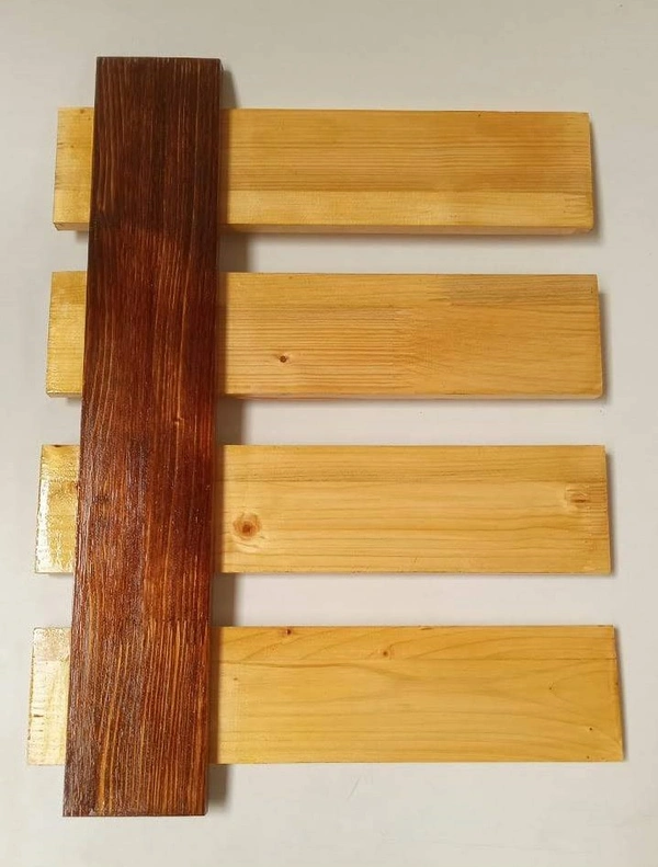 Pinewood polished name plate -Walnut - Natural Wood