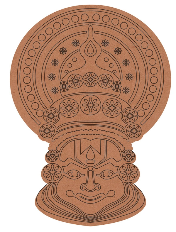 Pre-Marked Katakkali face  /Lippan base