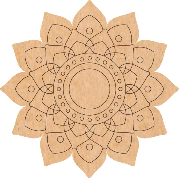 Pre-Marked Mandala / Lippan base