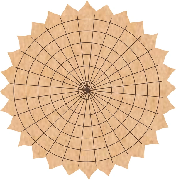 Pre-Marked Mandala  /Lippan base