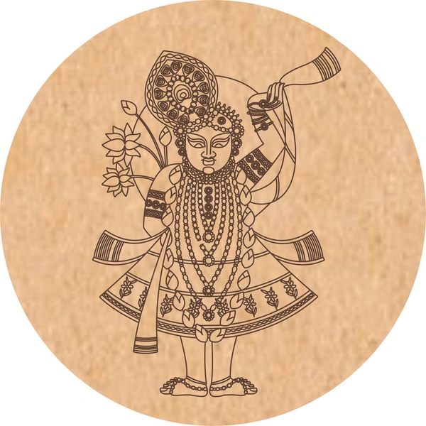 Pre-Marked pichwai Theme Sreenath ji krishna / lippan base