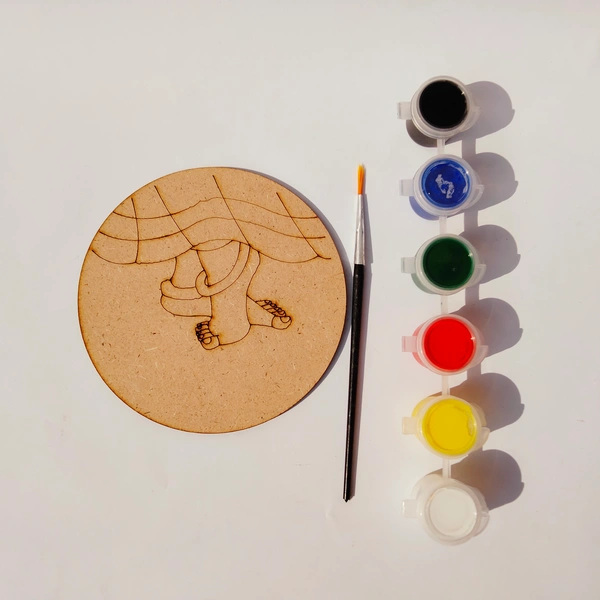 Radha foot - DIY Kit with tempera colours
