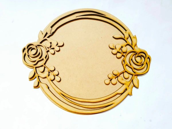 Rose Wreath double layer name plate