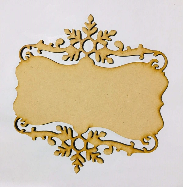 Snow flake style name plate