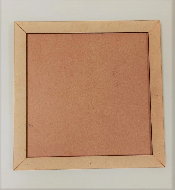 Square name plate with border