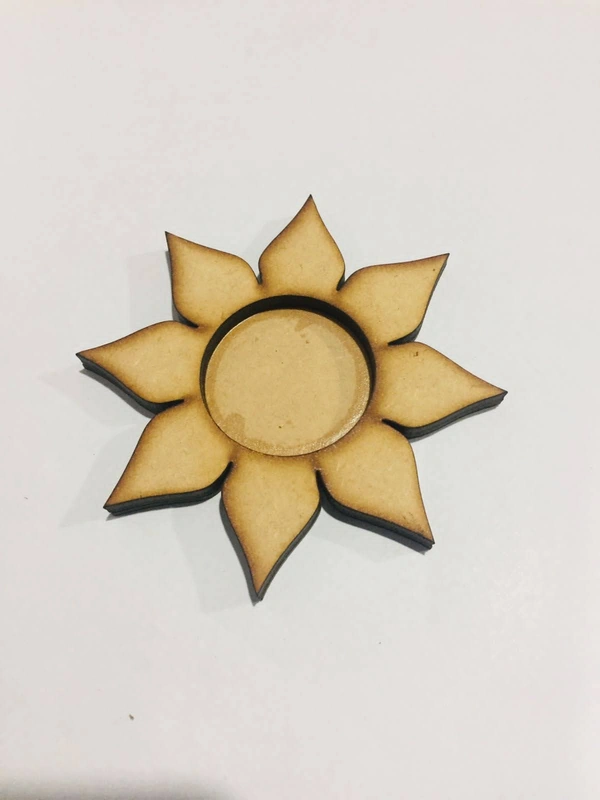 Tea Light Candle Holder - Flower  - 34