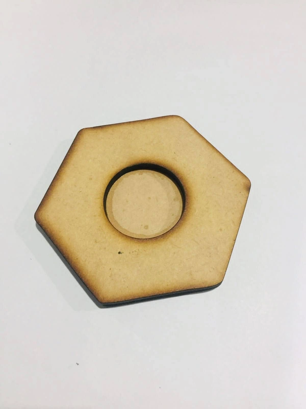 Tea Light Candle Holder - Hexagon  - 36