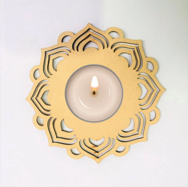 Tea Light Candle Holder - Mandala