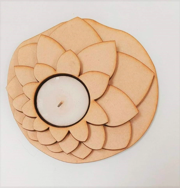 Tea Light Candle Holder - Lotus Multi Layer -5
