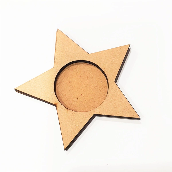 Tea Light Candle Holder - Star Pair - 24