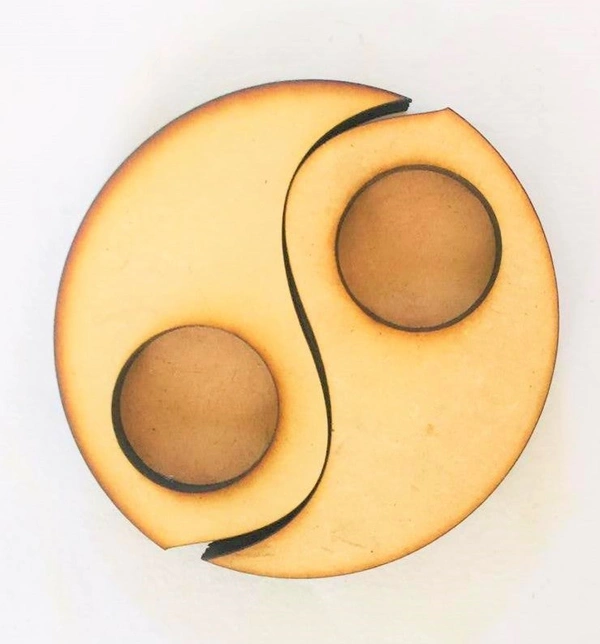 Tea Light Candle Holder - Yin Yang