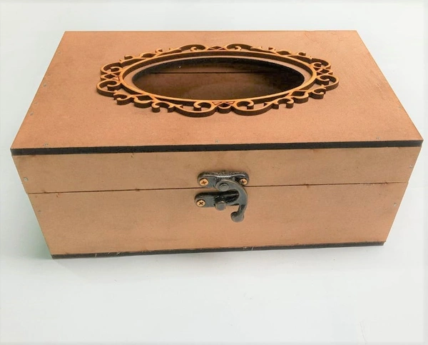Tissue Box With Lock & Ring -3