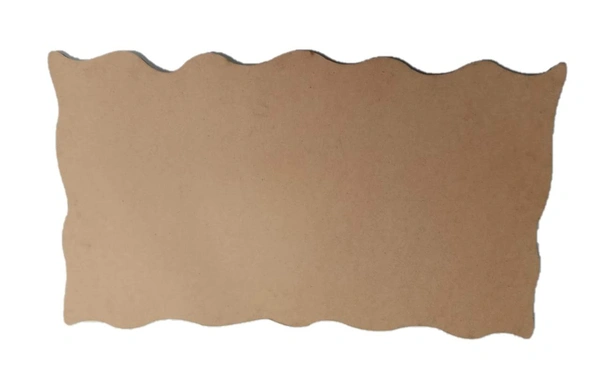 Uneven border rectangle name plate