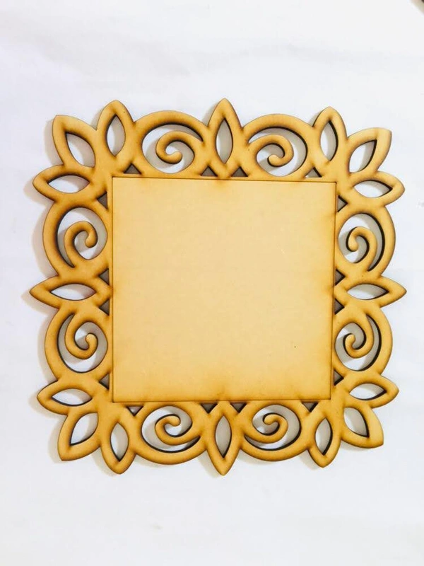 Victorian Mirror style rectangle name Plate -6