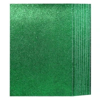 Glitter Foam Sheets A4 Green Colour  - 1pc