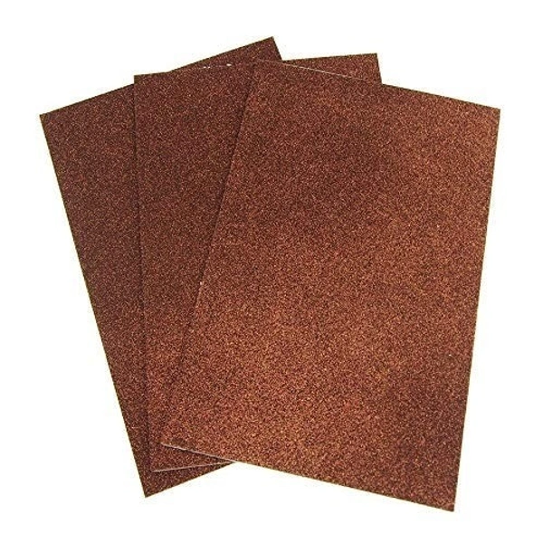 Glitter Foam Sheets Brown Colour A4 - 1pc