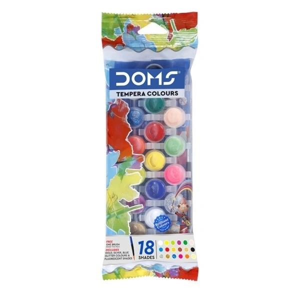 DOMS Tempera Colour 18 Shades - 1PC