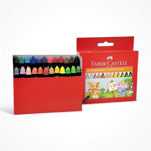 Faber-Castell Jumbo Wax Crayons - 24 Shades - 1PC