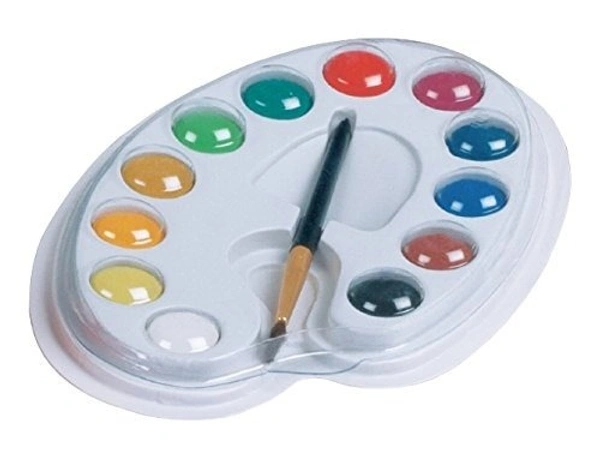 Camlin Kokuyo Student Water Color Cakes - 12 Shades - 1PC