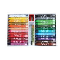 Doms Jumbo Wax Crayons- 24 Shades, Multicolor - 1PC