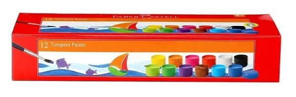 Faber-Castell Tempera Paint Set - Pack Of 12 (Assorted) - 1PC