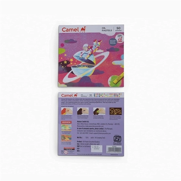 Camel Camlin Kokuyo Oil Pastel (50 Shades) - 1PC