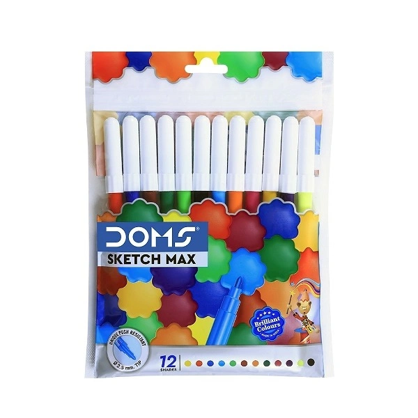 DOMS Sketch Max 12 Shades - 2PC