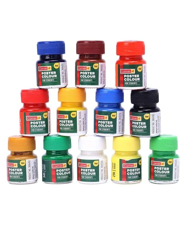 Camel Student Poster Color - 10ml Each, 12 Shades