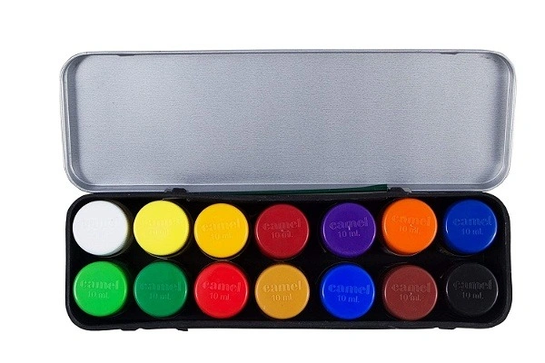 Camel Camlin Kokuyo Student Poster Color - 10ml Each, 14 Shades