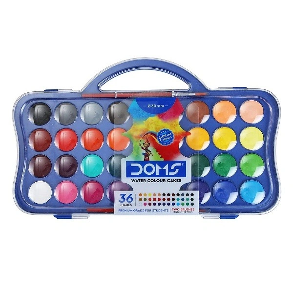 DOMS Water Color Cakes 36 Shades (30 Mm)