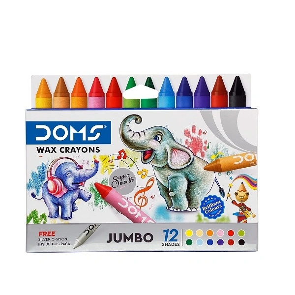 DOMS Jumbo Wax Crayons 12 Shades - 2PC