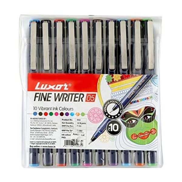 Flair Yolo BLACK Gel Pen Pack of 10