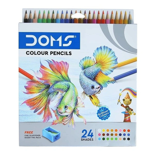Doms Full Size Colour Pencil (24 Colour Pencil)