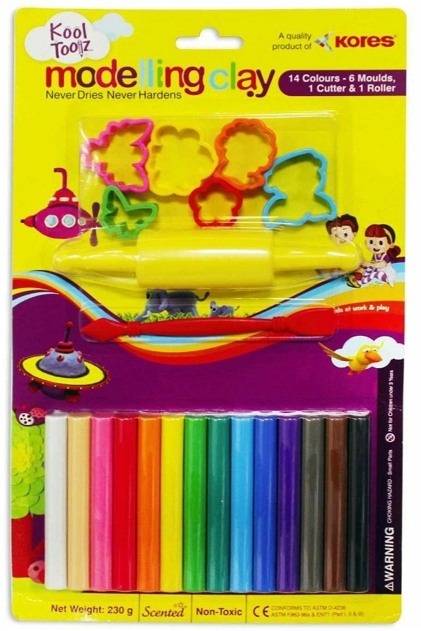 Modelling Clay Dough 165g 12 Colours