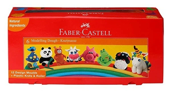 FABER Castell Clay Doug 6 COLOURS 300g