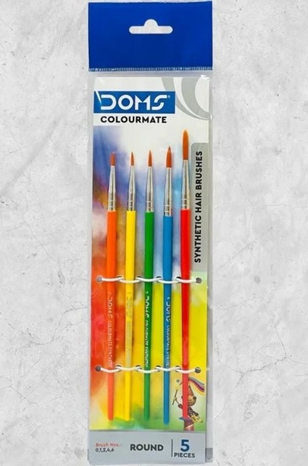 Round DOMS COLORMATE BRUSHES SET - 2pc