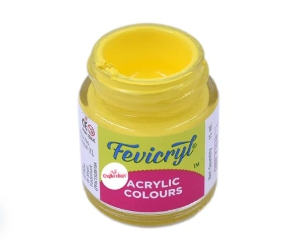 Fevicryl Acrylic Lemon Yellow 11 Colour- 15 ML - 1pc